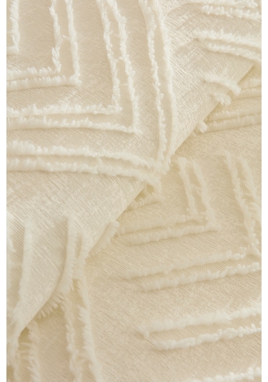 Karaca Home Velora Çift Kişilik Yatak Örtüsü Takımı Ekru Ekru