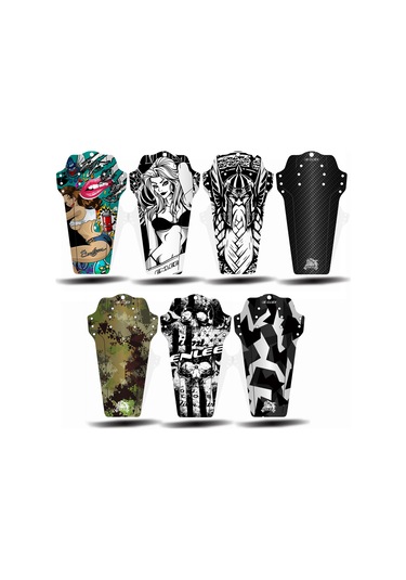 Folinda 7'li Bisiklet Çamurluk Seti - Pp5 Malzeme, Ön/arka Çatal Uyumlu, Kir Ve Su Engeli, Kolay Kurulum Çok Renkli