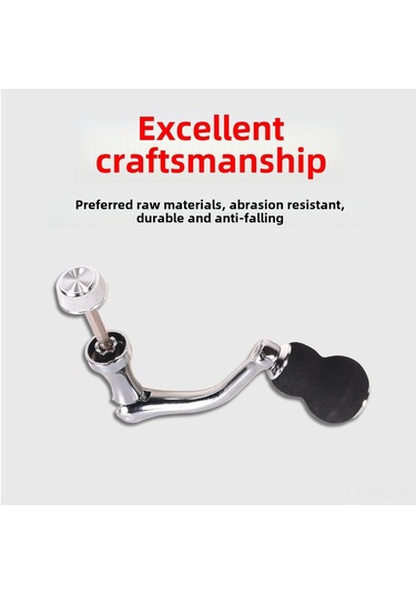 Reedark 5000-7000 Numara Olmak Üzere Büyük Boy Metal Fishing Reel Kolu, Eva Tutamaklı Evrensel Spinning Makine Kolu, Dayanıklı Balıkçılık Aksesuarı