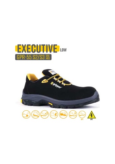 Gripper İş Ayakkabısı - Executıve Low Gpr-55 S2 Hro - 44 Siyah