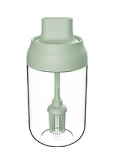 Etiketli, Neme Dayanıklı Kapaklı Ve Kaşıklı Entegre Baharat Kavanozu -yeşil 1