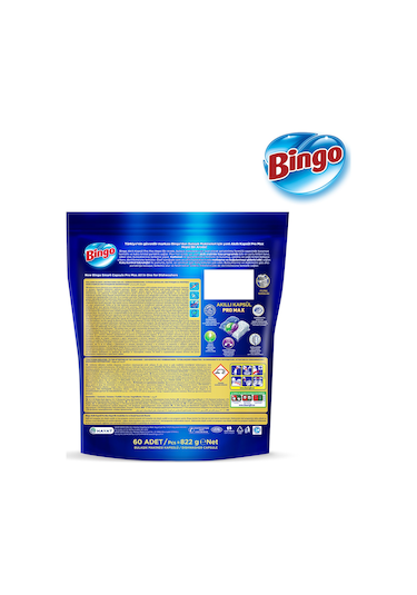 Bingo Akıllı Kapsül Pro Max Bulaşık Makinesi Deterjanı 60 Tablet