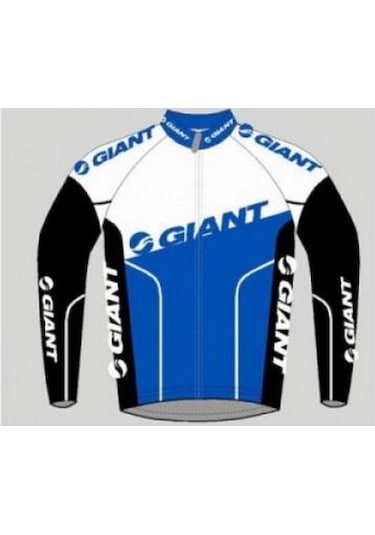 Giant Team Uzun Kol Winter Ceket (M) Mavi - Beyaz