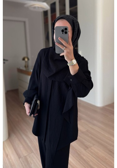 Ka Hijab Sabit Şallı Salaş Takım - Siyah