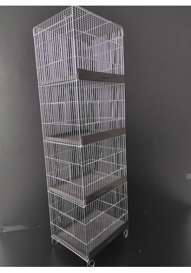 Çotanaklar Kafes Dört Katlı Üretim Kafesi Salma 40 x 32 x 131 CM