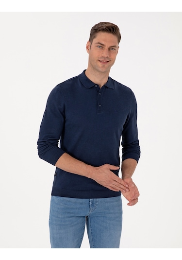 Pierre Cardin Erkek Açık Lacivert Kazak /triko 50314189-vr059 Açık Lacivert