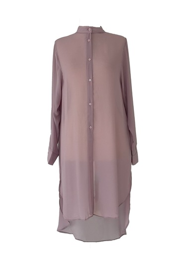 Remsa Mayo Üzerine Tül Gömlek Pareo 447-022 Lila Lila