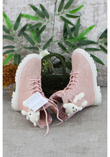 Fort Cool Perla Rahat Sıcak Astar Kaymaz Taban Kız Çocuk Bot Pudra