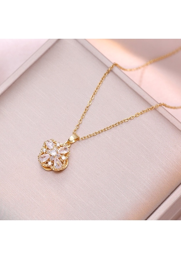 Bayan Kolye: Moda Estetiği Titanyum Çelik Kolye No.127 Çok REnkli