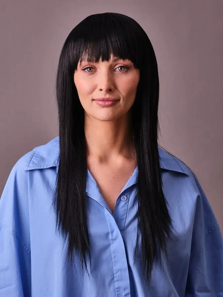 Riota Karnaval Peruğu Uzun Düz Saç, Siyah, 1 Adet 152973211 Siyah