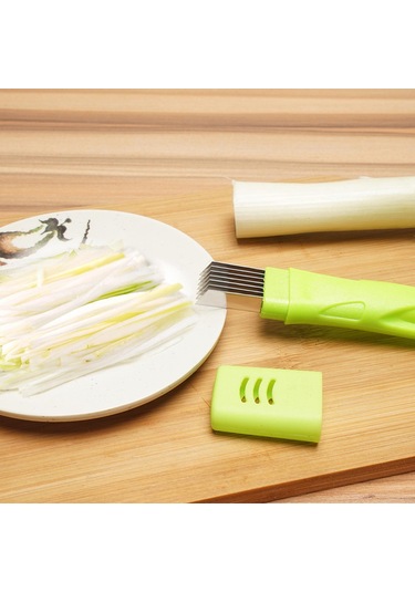 Suntek Yeşil Soğan Kesici, Mutfak Parçalama Bıçak, Paslanmaz Yeşil Diğer