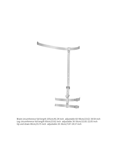 Suntek Bel Uyluk Jartiyer Punk Moda Bacak Kemer Parti Festivali Beyaz