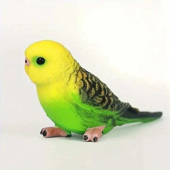 Trendooze Yeşil Papağan Figürü, Abs Reçine Mikro Manzara Dekorasyonu, Sunshine022 1 Adet Aksesuarı