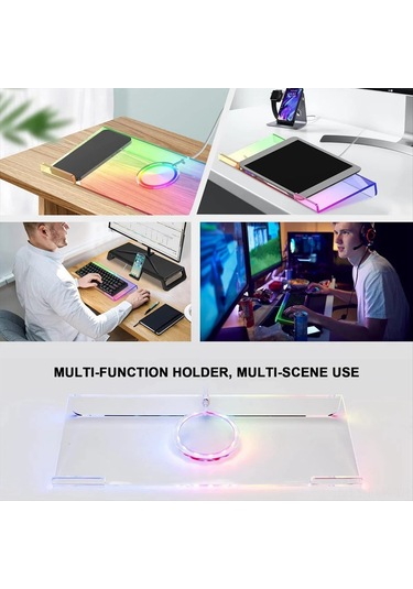 Xindoker Ergonomik 25 Derece Eğimli Akrilik Klavye Standı - Bilek Yorgunluğunu Azaltır, Kaymaz Tabanlı