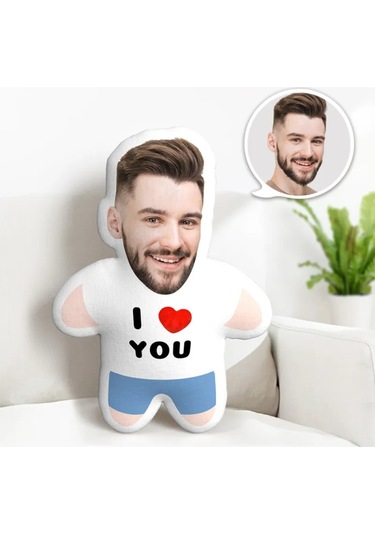 Kişiye Özel Love Vucut Tasarımlı Şekilli Yastık Çok Renkli