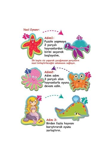 1710 Dıytoy. Baby Puzzle-benim İlk Puzzle Deniz  Canlıları