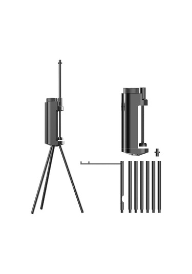 Aubyhe Alüminyum Kamp Işığı Tutucu, Üç Ayaklı, 1/4" İç Parça, Telefon/kamera Tutabilir, Taşınabilir, Çok Senaryo Çok Renkli