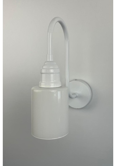 Voltix Beyaz Metal Aplik Mutfak İç Mekan Salon Cafe Ofis Pastane Modern Dekoratif Aplikleri Beyaz