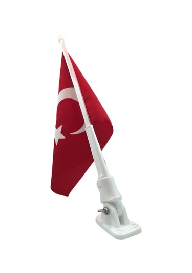 2'li Plastik Tekne Bayrak Direği. Bayrak Dahil. 40cm