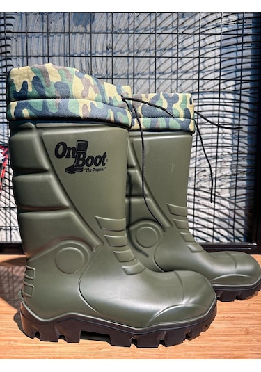 Boot Src Poliüretan Soğuk Su Geçirmez Iş ve Av Botu Çizmesi Haki