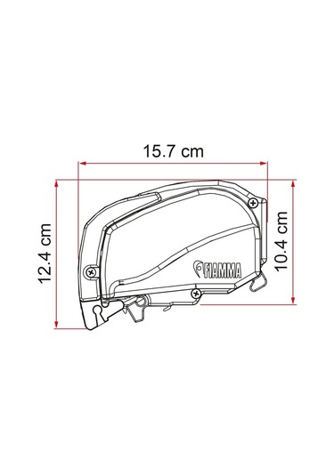 Fiamma F80l 5.00x2.75 Beyaz Çatı Tipi Kasetli Tente