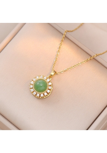 Bayan Kolye: Moda Estetiği Titanyum Çelik Kolye No.308 Çok REnkli