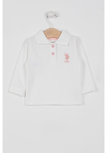 U.S. Polo Assn. U.s. Polo Assn Lisanslı Classic Krem Bebek Uzun Kol Yakalı Sweatshirt Krem