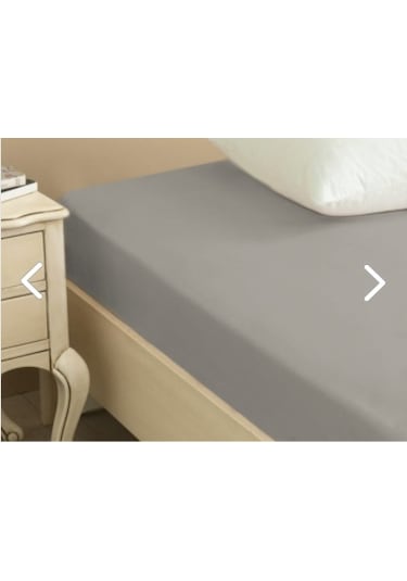 Ecosse Fitted Lastikli Çarşaf Seti %100 Pamuklu Gri