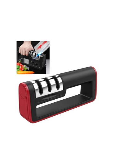 Sones Üç Aşamalı Mutfak Bileyici Çok Fonksiyonlu Mutfak Bıçağı Bileme Taşı