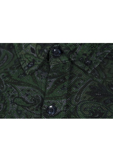 Arma Erkek Şal Desenli Gömlek K8gko1051 Yeşil