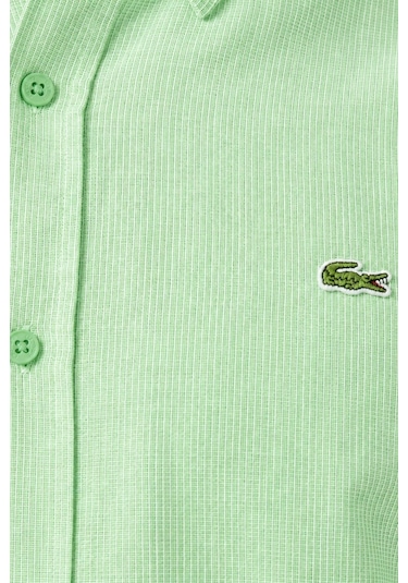 Lacoste Men's Regular Fit Button-down Collar Linen Shirt Green Erkek Düğmeli Yaka Keten Gömlek Yeşil Lacoste Men's Regular Fit Button-down Collar Linen Shirt Green Erkek Düğmeli Yaka Keten Gömlek Yeşil