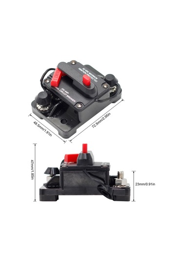 30-250a Amper Devre Kesici Manuel 30-250a Araba Kamyon Rv Atv Trolling Motorları Araçlar İçin, 12v-48v,jwcwsq