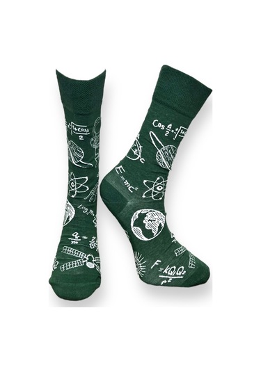 3'lü Unısex Bilim, Doğa Ve Hayvan Temalı Esnek Nem Alabilen Pamuklu Spor Soket Çoraplar Çok Renkli