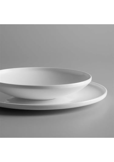 Jumbo Belle 55 Parça 12 Kişilik Yemek Takımı Beyaz Beyaz