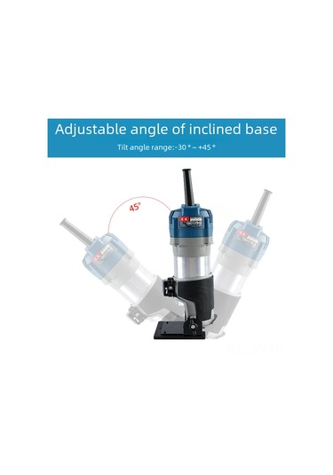 Shineyee Ahşap İşleri İçin 45 Derece Ayarlanabilir Alüminyum Freze Tabanı - Evrensel Uyumlu, Hassas Oluk Açma Aksesuarı