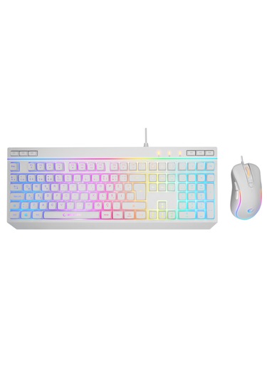 Rampage Km-r57 Seraphıc Beyaz Rgb Aydınlatmalı Q Oyuncu Multmedıa