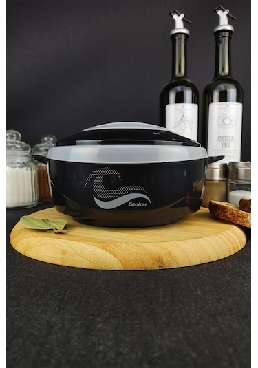 Digithome Ckr3149 Paslanmaz Çelik Hazneli Yemek Termosu 1000 ML Siyah