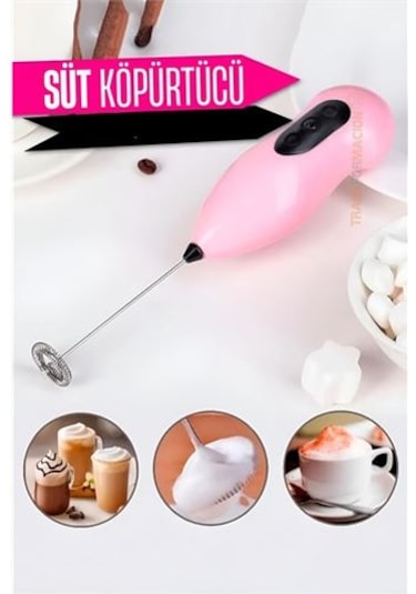 Modacar Süt Köpürtücü Kahve Karıştırıcı Mini Pilli Mixer Çırpıcı