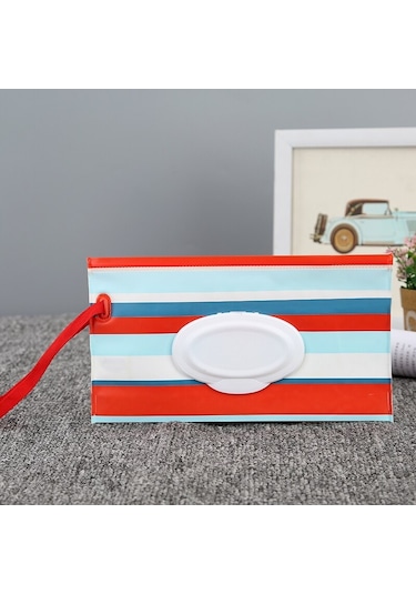 Eva Bebek Islak Mendil Kese Sevimli Snap-askı Doldurulabilir Islak Mendil Çanta Kapak Çevirin Doku Kutusu Açık Kullanışlı Bebek Arabası Aksesuarı