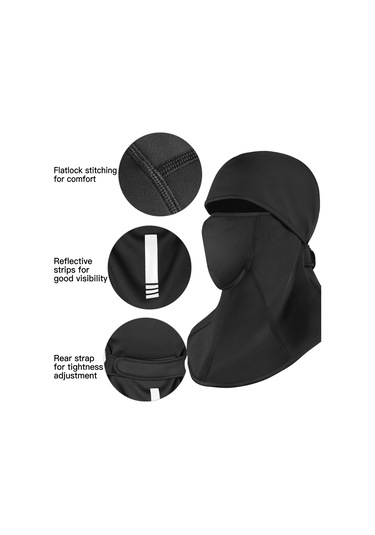 Wezone Kış Sporları İçin Rüzgar Geçirmez Polar Balakava - Motosiklet, Kayak, Koşu Diğer Çok Renkli