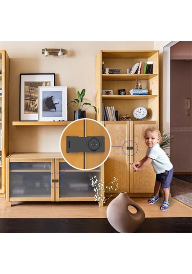 Ofis Dosya Dolabı Kilidi Siyah İçin Anahtarsız Dolap Kombinasyon Mandalı