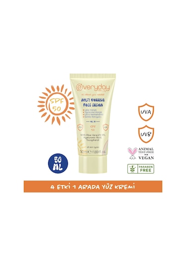 Everyday Beauty Multi Warrior 4 Etki 1 Arada Yüz Kremi 50 ML