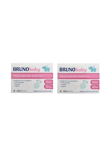 Bruno Baby Nazal Burun Aspiratörü Yedek Uç 2 x 10'lu