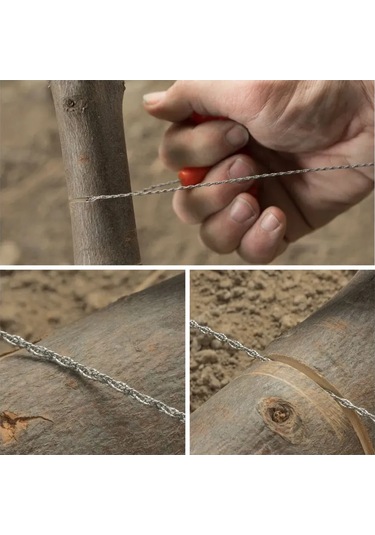 Dofolink 70cm Çelik Tel Orman Kesici - Pp Kollü Mini Cep Gergedan, Kamp & Hayat Kurtarma, Su Bitkileri Ve Genel Kullanım İçin Hafif Tasarım Çok Renkli