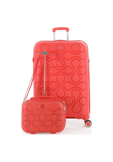 Mçs Polipropilen 2li Valiz Seti Büyük & Makyaj V376 S23sy1000047-set 00022 Mercan