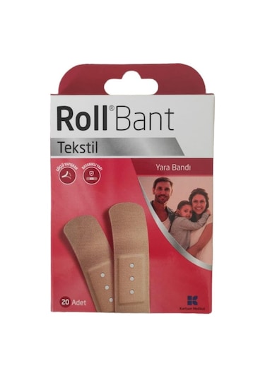 RollBant Tekstil Yara Bandı 20li