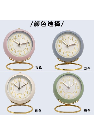 Gajeena Beyaz Modern Akıllı Ev Alarm Saati - Sessiz Çocuk Odası Kullanıma Uygun, Gece Işığı, Dayanıklı Metal Kasa, Zaman Yönetimi Aracı Beyaz