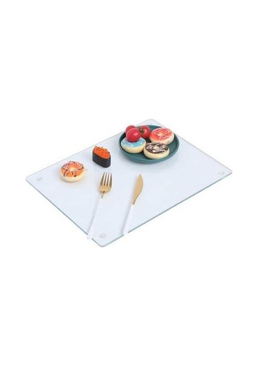 Primepickings Şeffaf Akrilik Kesme Tahtası, 40x30cm, Kaymaz Matlı, Uzun Ömürlü Diğer