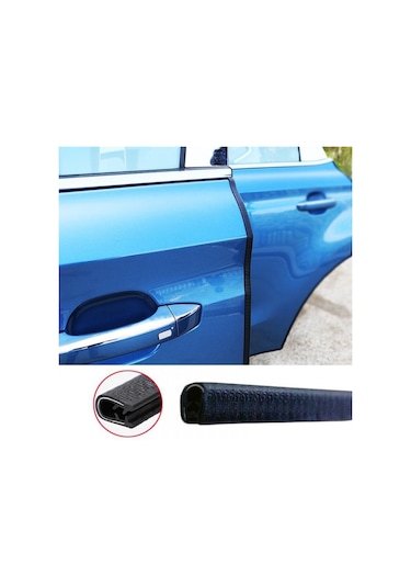 Araç Kapı Koruma Fitili Çarpma Çizilme Önleyici Fitil Siyah 5 Mt