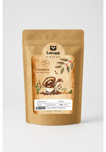 Lacupp - Cowboy - Öğütülmüş Filtre Kahve - 100 Gr 100% Arabica Filtre